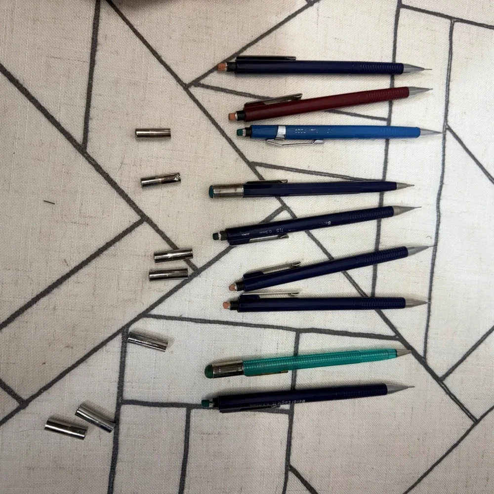 Berol Mechanical Pencil Lot 0.5mm 0.7mm Multi Drafting Drawing Stationery Japan